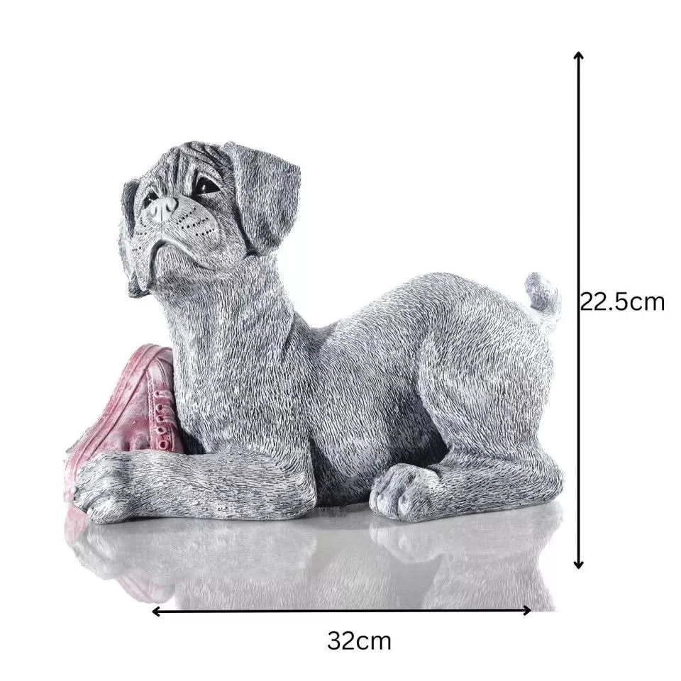 Solar Dog Garden Ornament with LED Light
