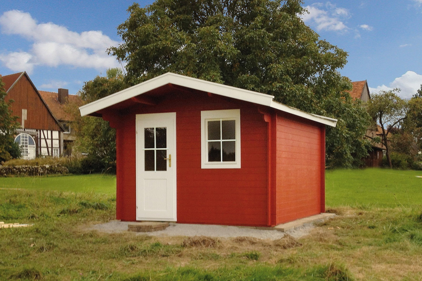 Zuluna Apex Roof Log Cabin - 28mm 3x3m