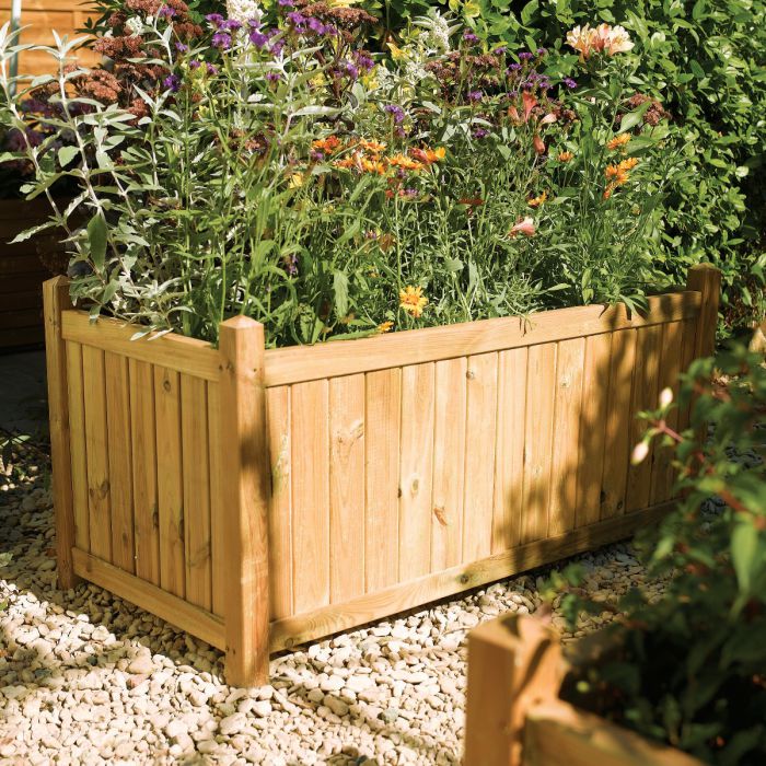 Rowlinson Wooden Rectangular Planter