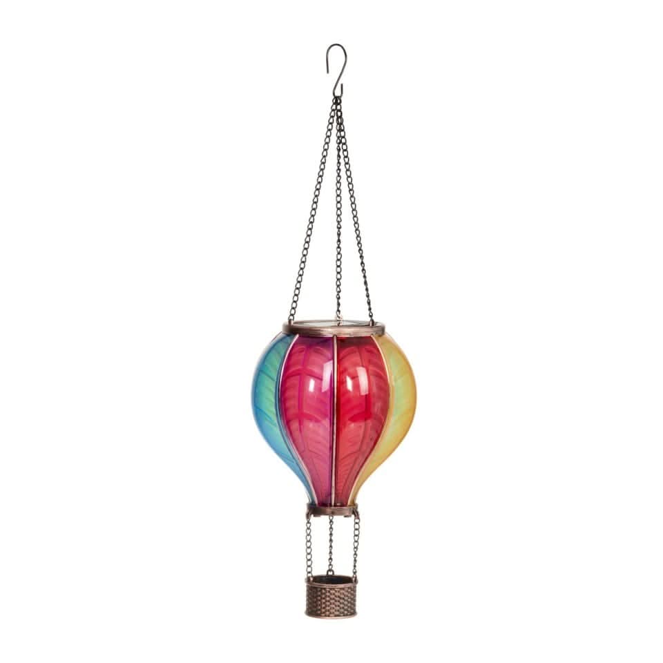 Rainbow Flaming Balloon Hanging Solar Garden Light