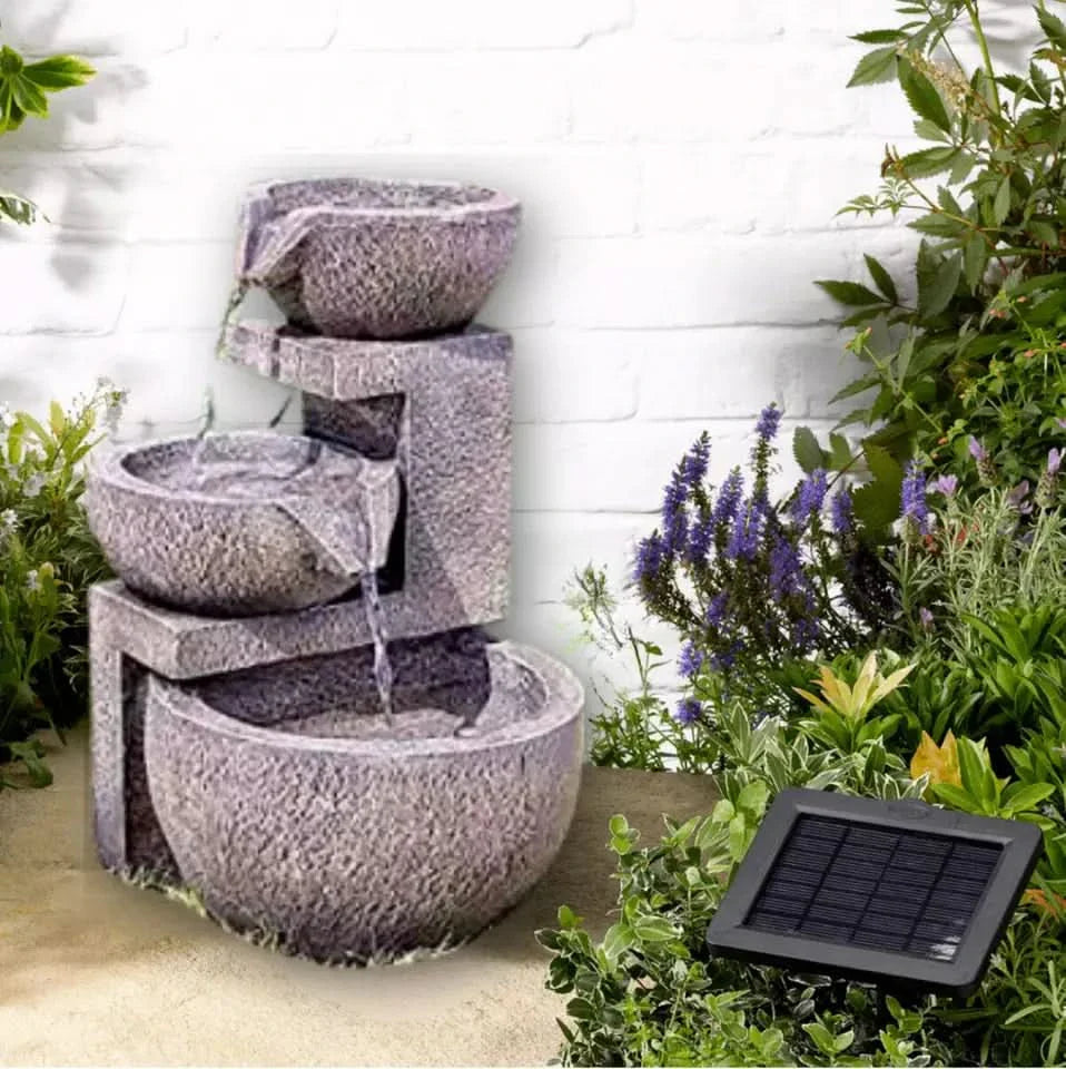 Solar-Powered Genoa Cascade Water Fountain