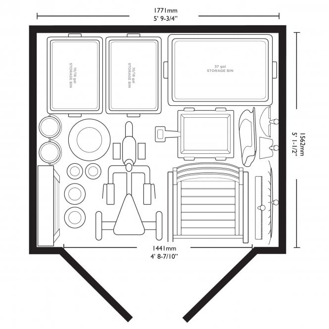 Suncast Modernist Shed 6x5