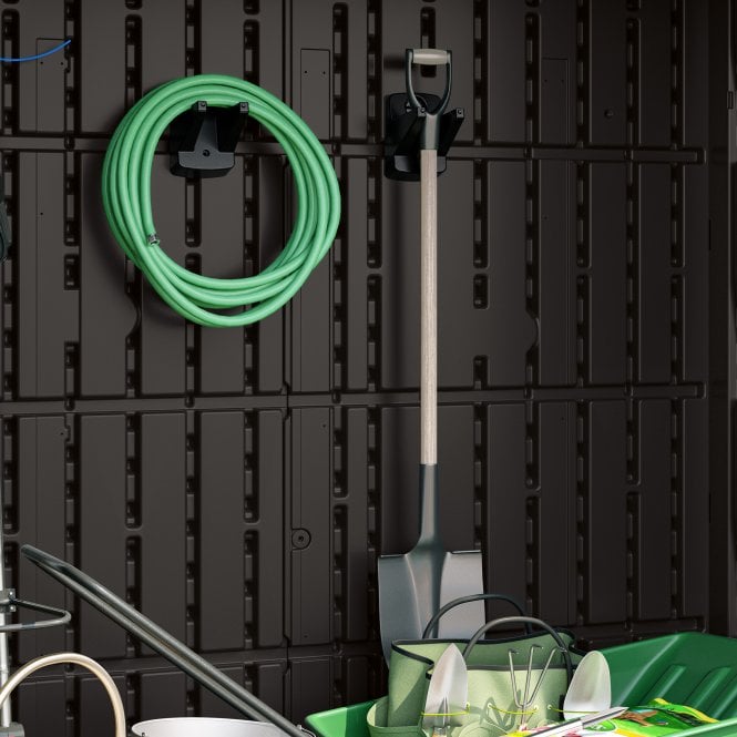 Suncast Single Hook Long Handle Tool Hanger Set - Pack of 2