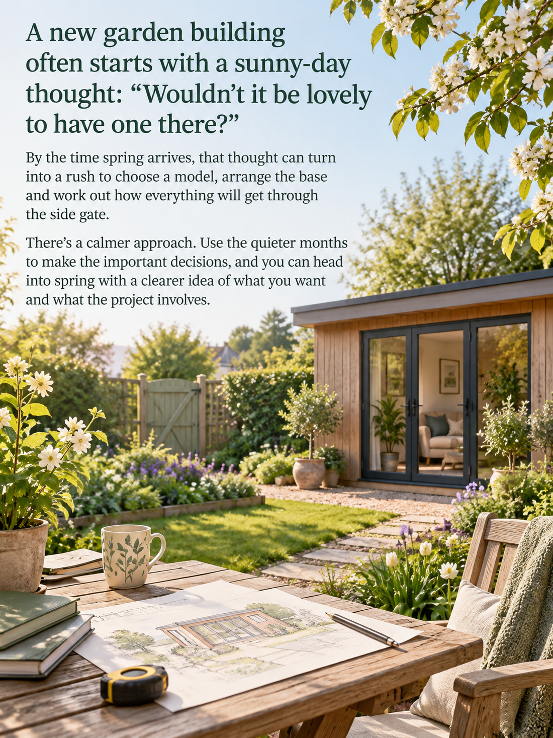 Planning a Garden Building for Spring? Start with These Decisions Now