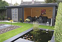 Flat or Pent Roof Log Cabin