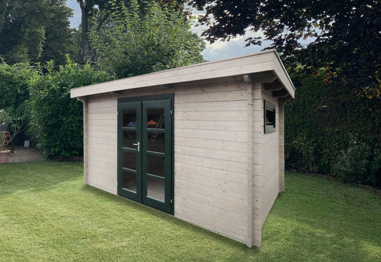 Zuluna Basic Flat Roof Cabin - 28mm 3x2.4m