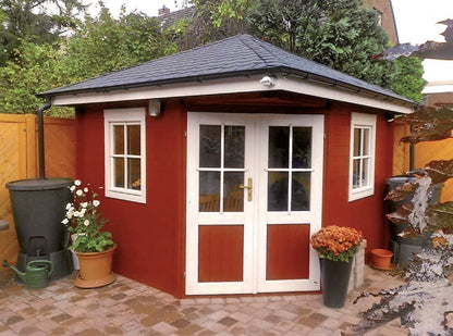 Zuluna Basic Apex Roof Cabin - 28mm 2.8x2.8m