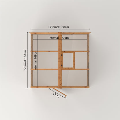 Evesham Greenhouse 6'x6'