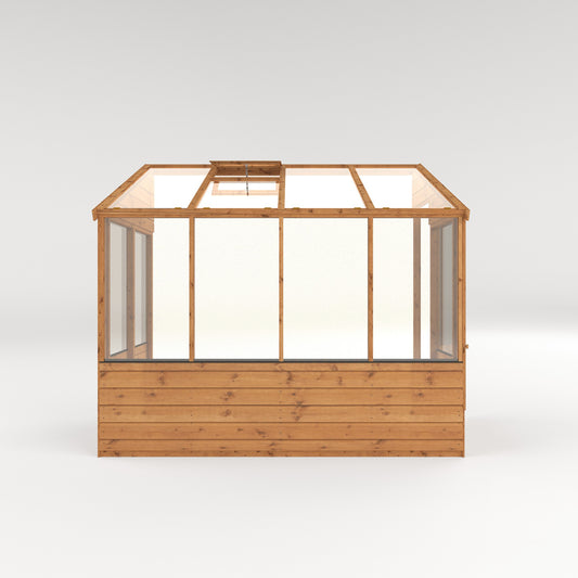 Evesham Wooden Lean-To Greenhouse 8'x4'
