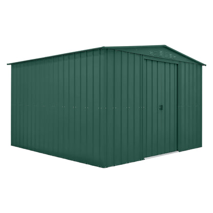 10 x 10 Globel Apex Metal Shed - Green or Grey