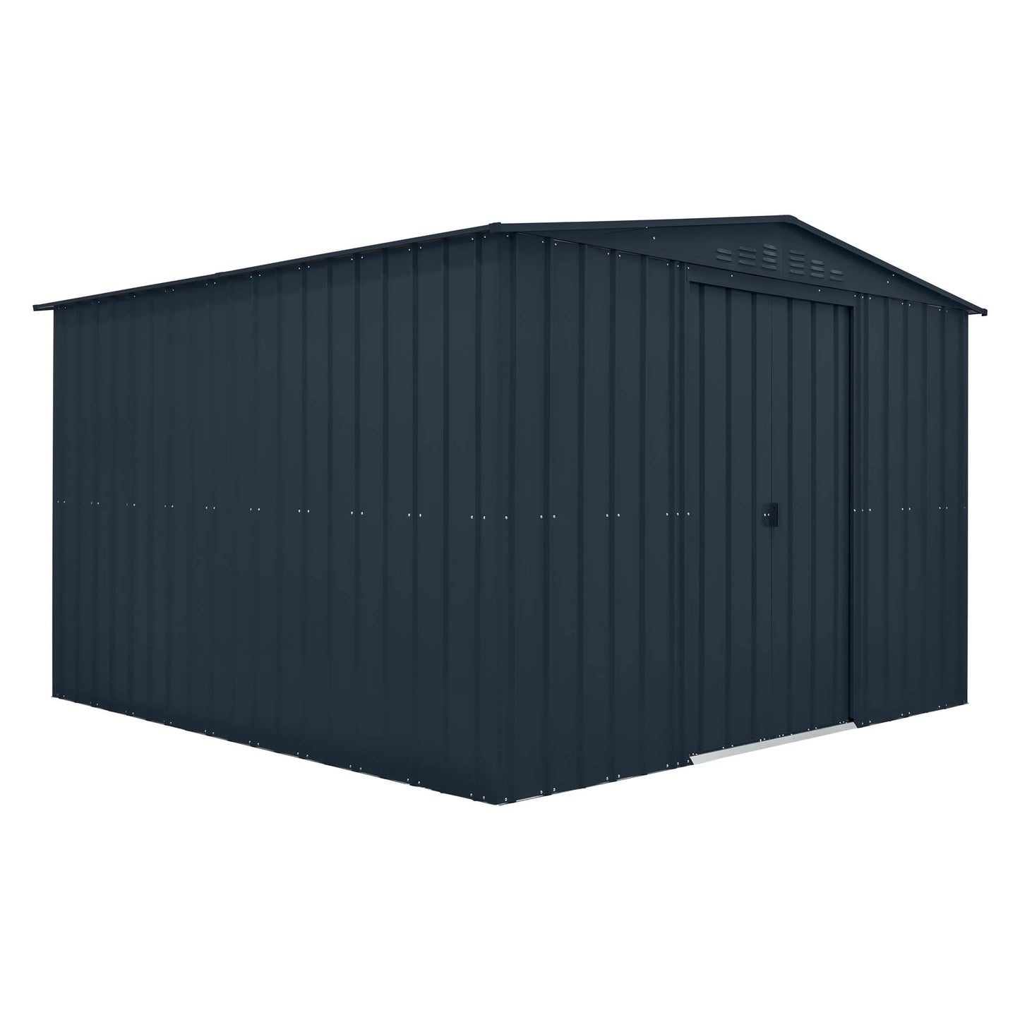 10 x 10 Globel Apex Metal Shed - Green or Grey