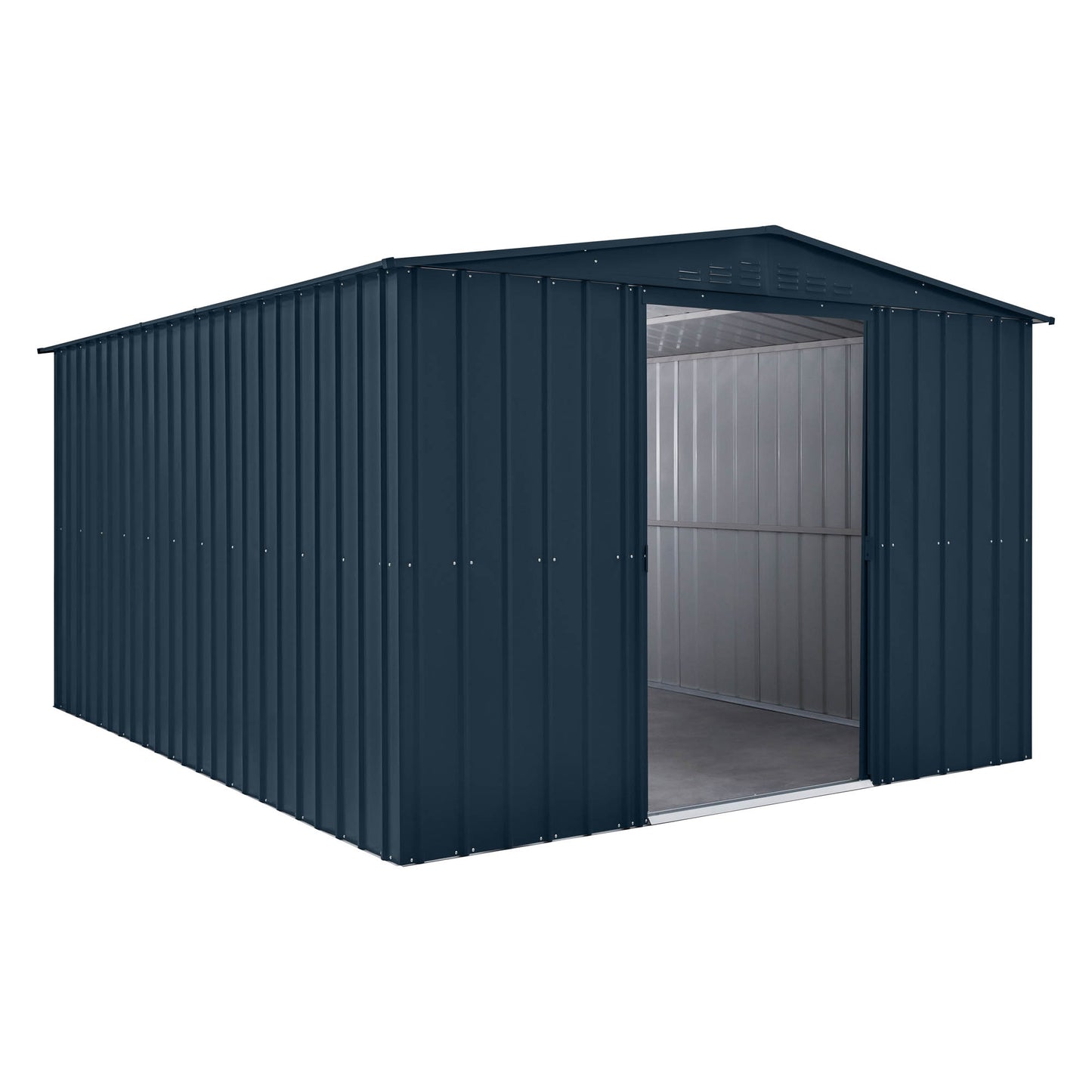 10 x 12 Globel Apex Metal Shed - Green or Grey