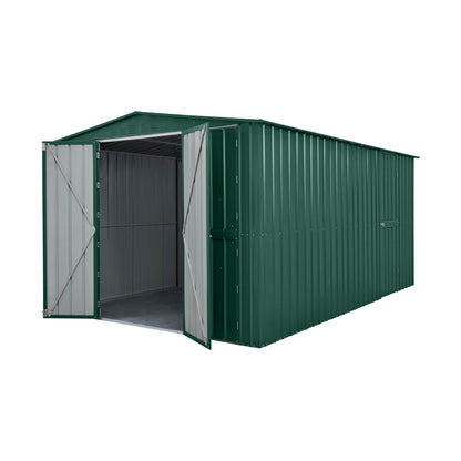 10 x 15 Globel Dual Door Workshop Garage - Green or Grey