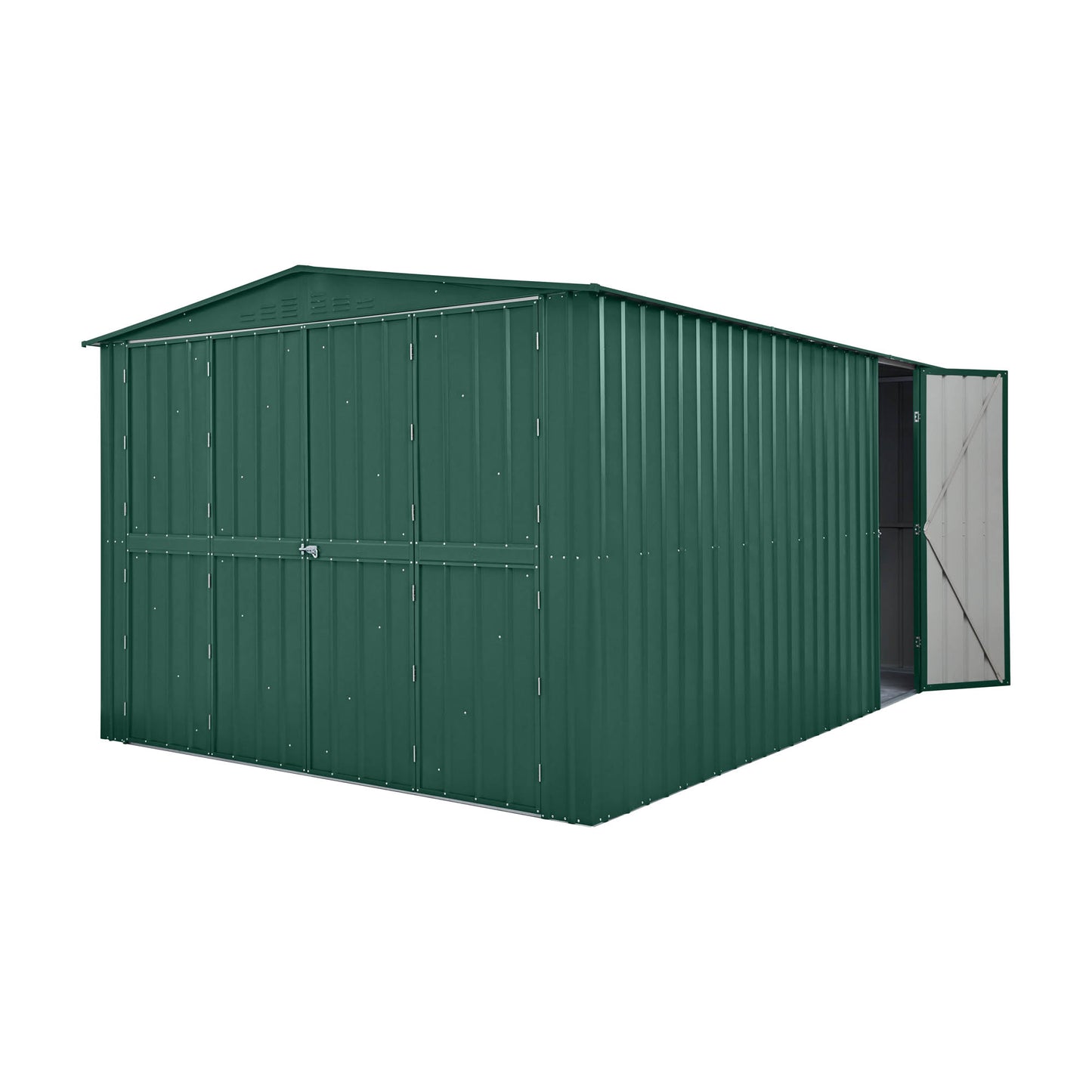 10 x 15 Globel Dual Door Workshop Garage - Green or Grey