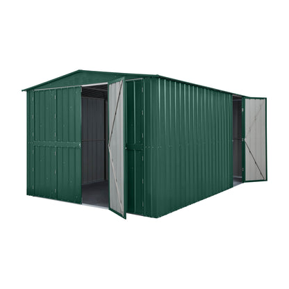 10 x 15 Globel Dual Door Workshop Garage - Green or Grey