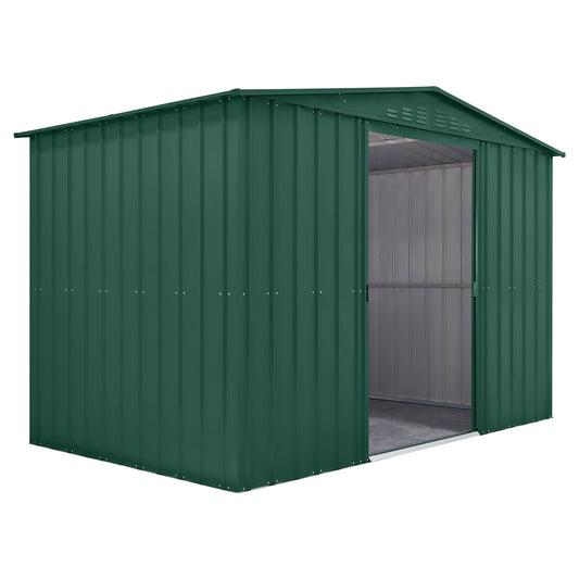 10 x 6 Globel Apex Metal Shed - Green or Grey