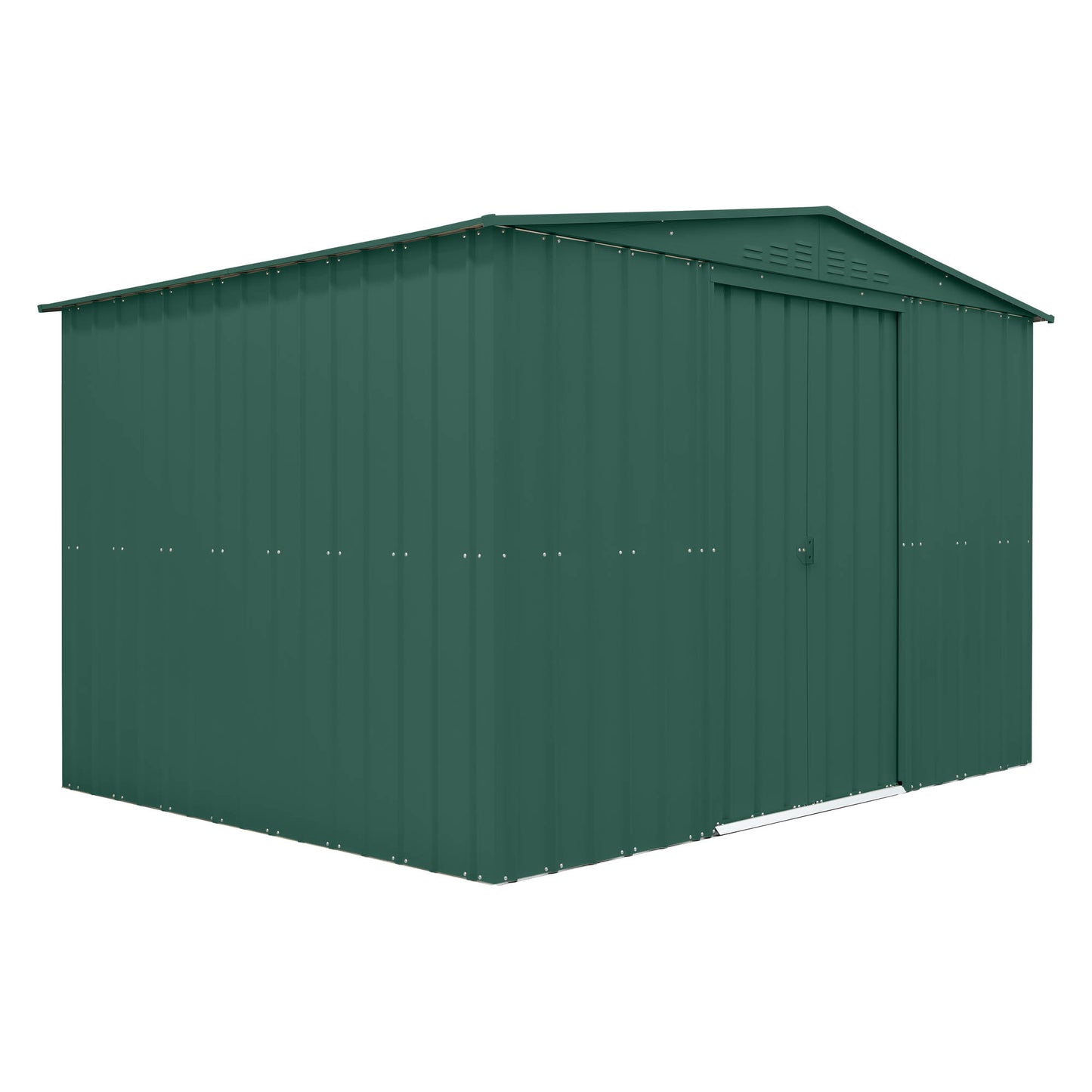 10 x 8 Globel Apex Metal Shed - Green or Grey