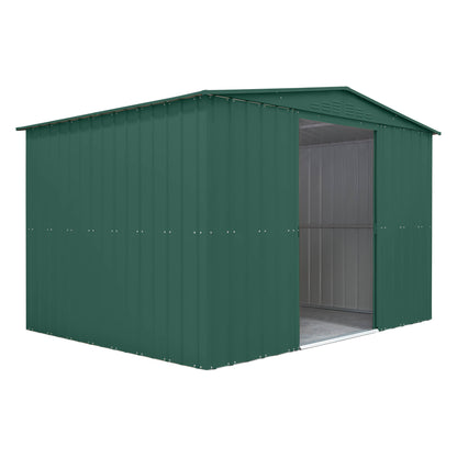 10 x 8 Globel Apex Metal Shed - Green or Grey