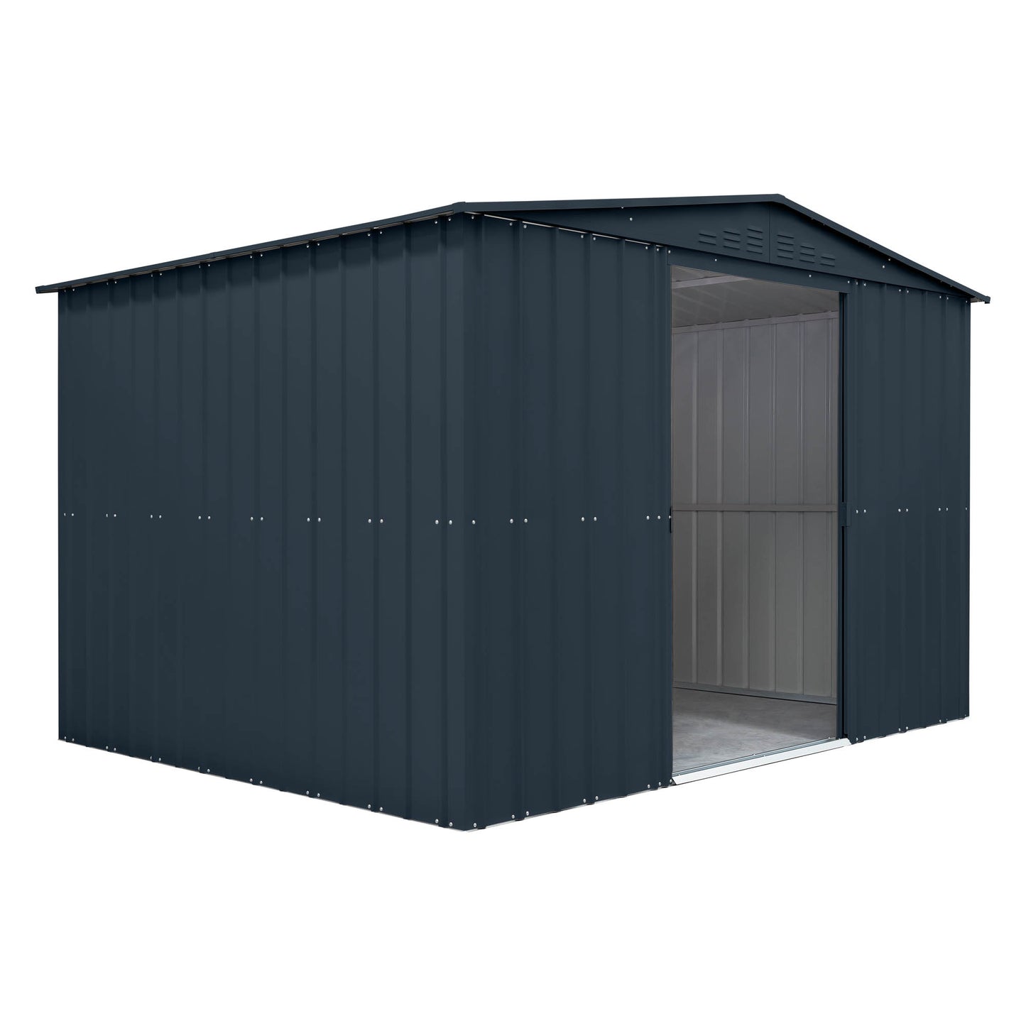 10 x 8 Globel Apex Metal Shed - Green or Grey