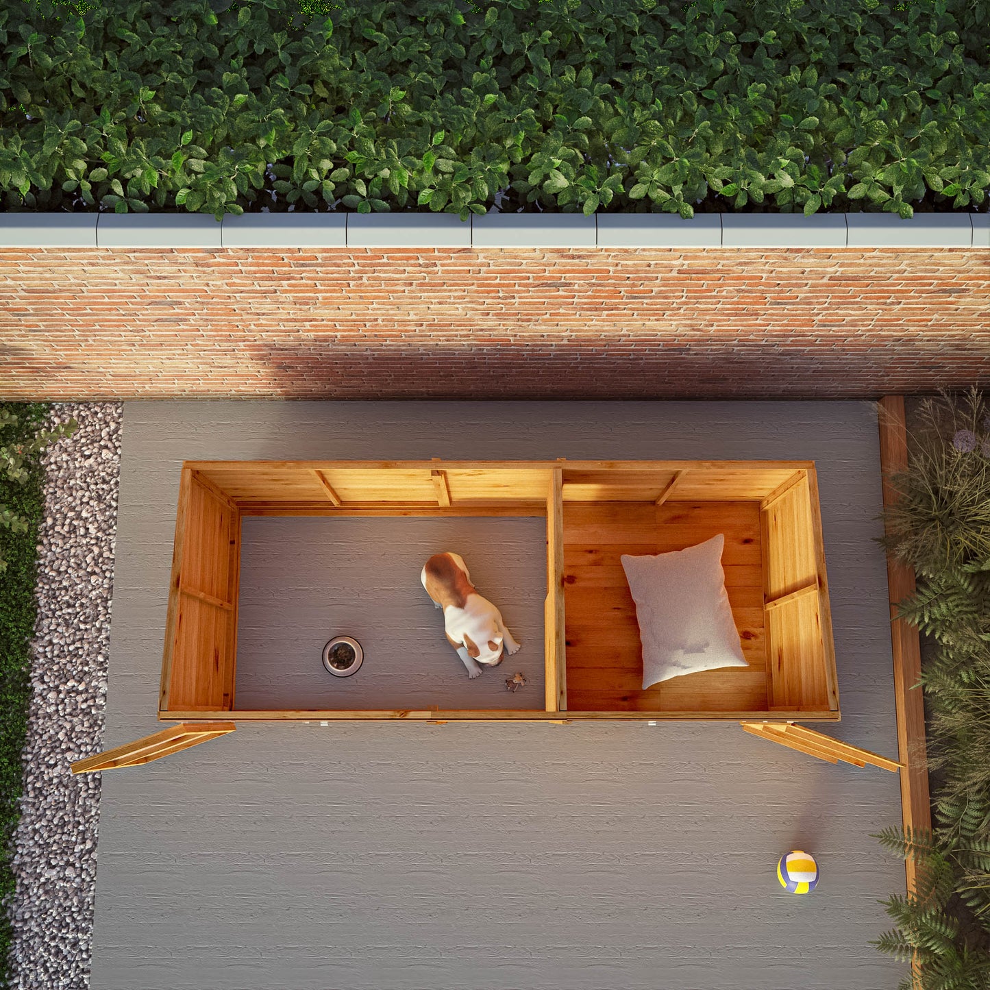 Mercia 10x4 Berkshire Dog Kennel and Run