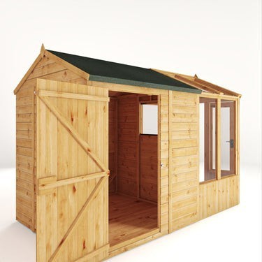10 x 6 Woodsman Combi Greenhouse Shed - Styrene