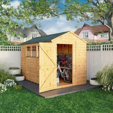 Mercia Premium Woodsman Shiplap Apex Shed 10'x6' - Styrene Windows