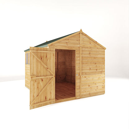 Mercia Premium Woodsman Shiplap Apex Shed 10'x8' - Styrene Windows