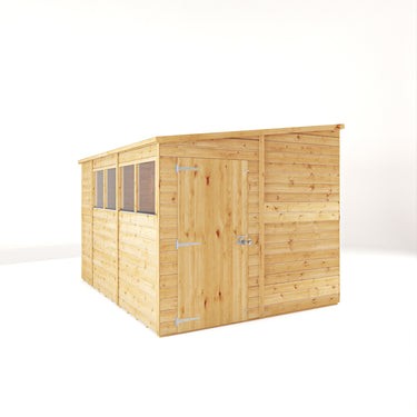 Mercia Premium Woodsman Shiplap Pent Shed 10'x8' - Styrene Windows