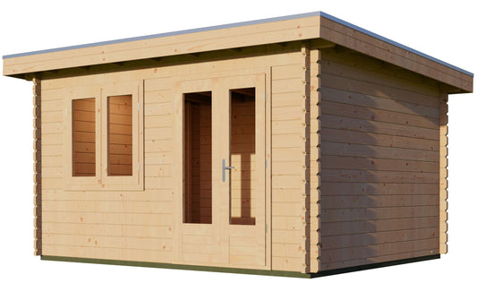 Pent 3m x 4m Log Cabin