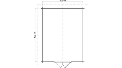 Lugarde Select - Suffolk Apex Roof Log Cabin 300x400cm