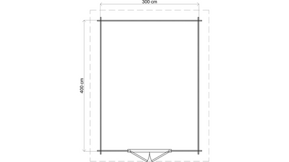 Lugarde Select - Cheshire Flat Roof Log Cabin 300x400cm