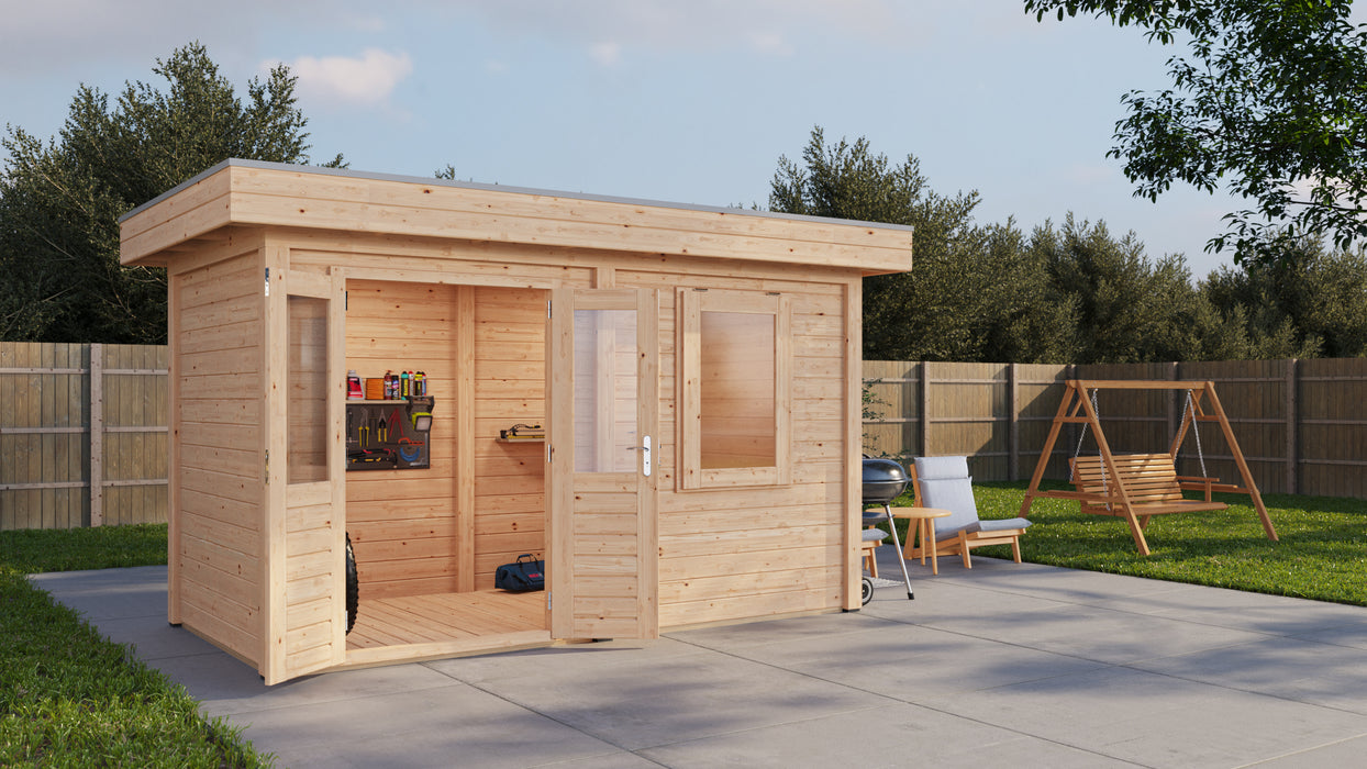 Lugarde Select - Aberdeen Modern Log Cabin 388x200cm