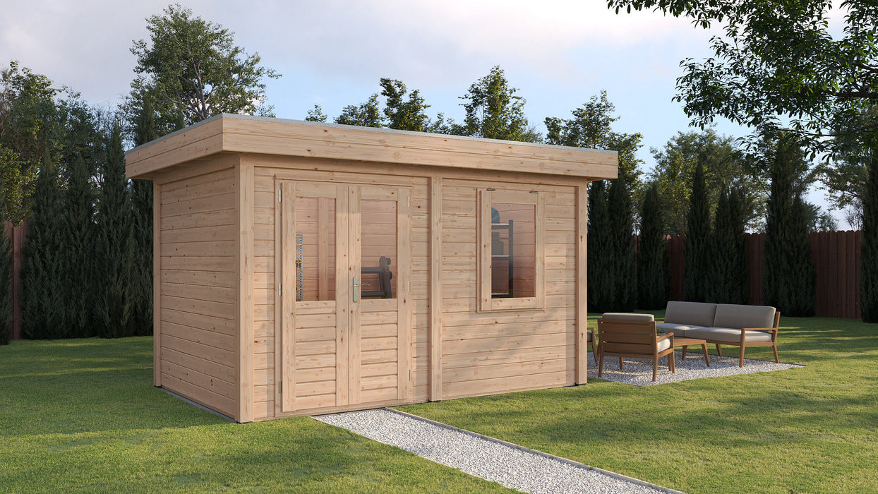 Lugarde Select - Luton Modern Log Cabin 388x250cm