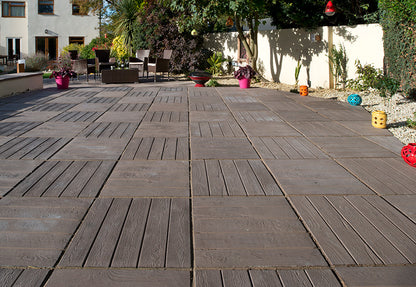 Deckpave Paving Kit 6.25m2 Mid Grey (2500 x 2500mm)