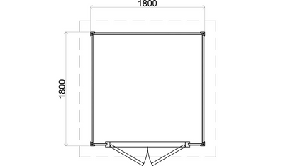 Lugarde Select - Clyde Flat Roof Prima Summerhouse 180x180cm