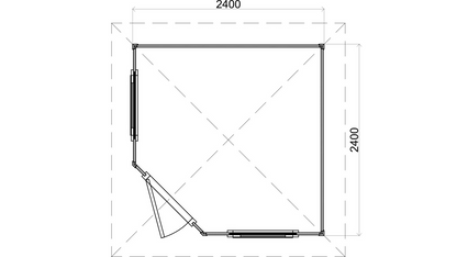 Lugarde Select - Oban Pyramid Roof Prima Summerhouse 240x240cm