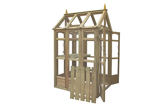 Victorian Walkaround Greenhouse with Autovent