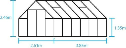 Halls Qube+ 812 Black Greenhouse