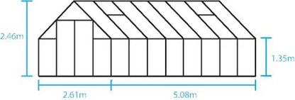 Halls Qube+ 816 Black Greenhouse