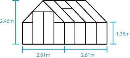 Halls Qube+ 88 Black Greenhouse
