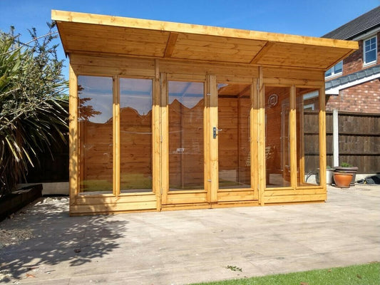 Contemporary Pent Summerhouse 8' Wide