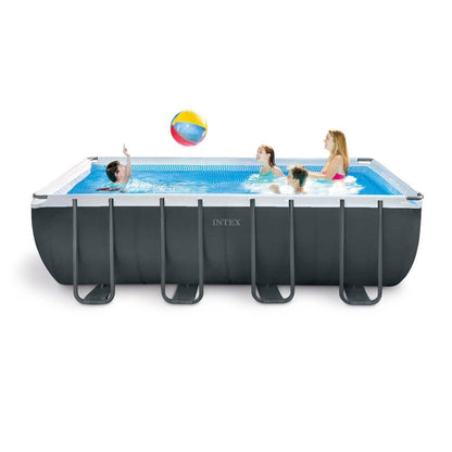 Intex 18ft x 9ft x 52" Ultra XTR Frame™ Rectangular Above Ground Swimming Pool with Sand Filter Pump & Accessories