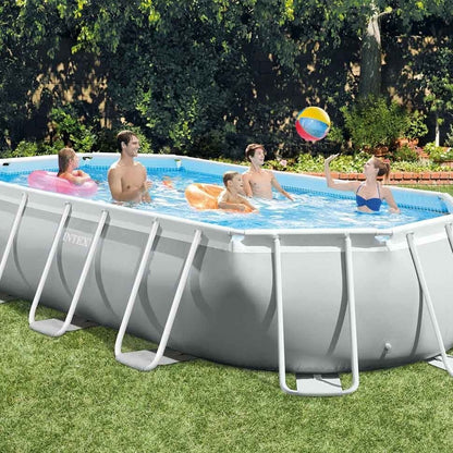 Intex 16' 6" x 9' x 48" Prism Frame™ Oval Above Ground Swimming Pool with Filter Pump and Accessories