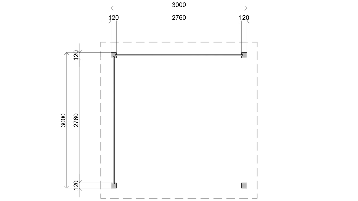 Lugarde Select Gazebo Trowbridge 300x300cm 28mm
