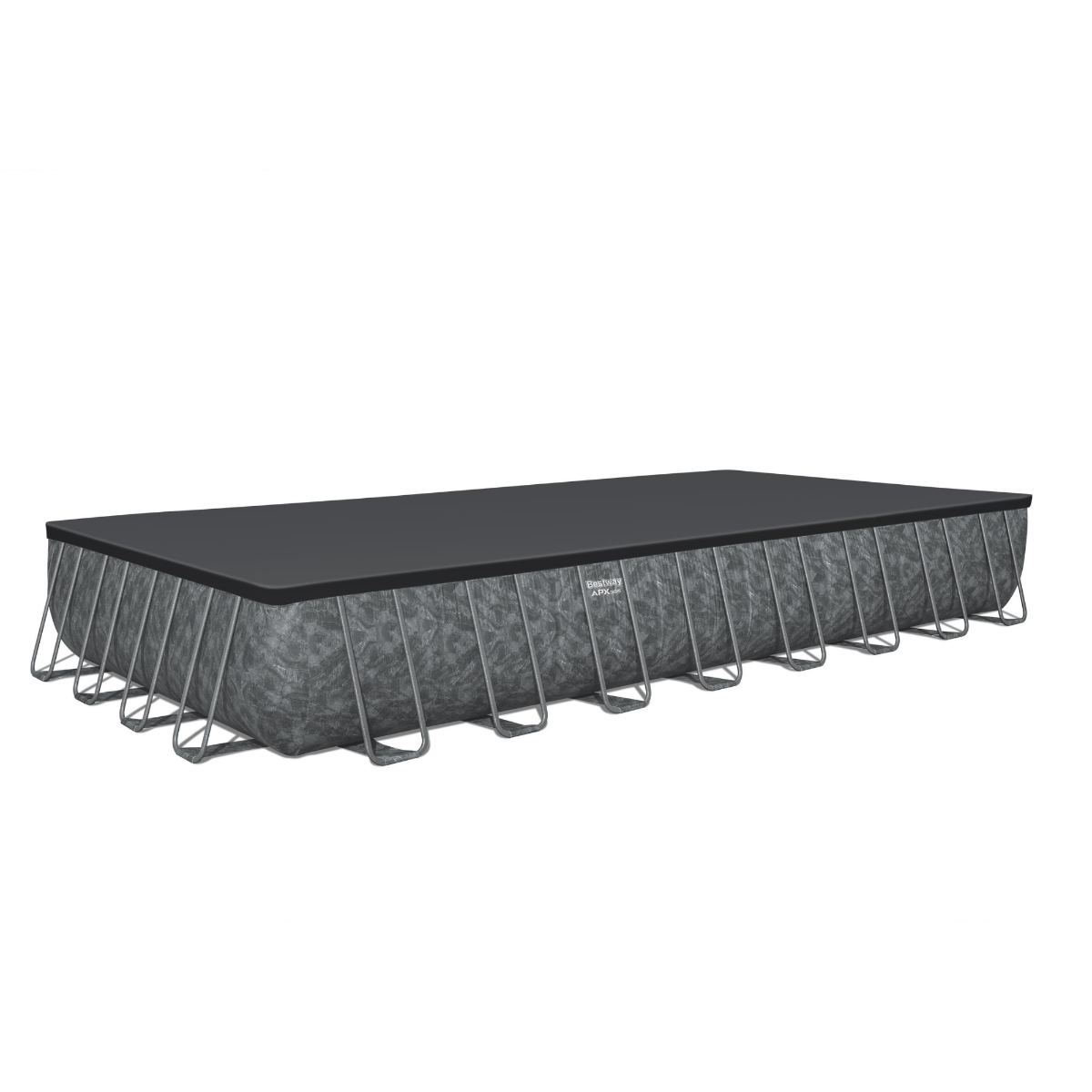 Bestway 31ft 4" x 16ft x 52" Rectangular APX 365 Above Ground Swimming Pool, Polysphere Filter Pump & Accessories