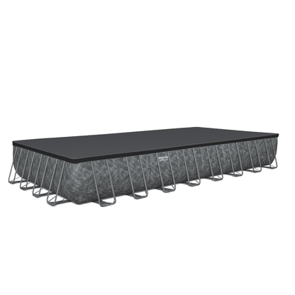Bestway 31ft 4" x 16ft x 52" Rectangular APX 365 Above Ground Swimming Pool, Polysphere Filter Pump & Accessories