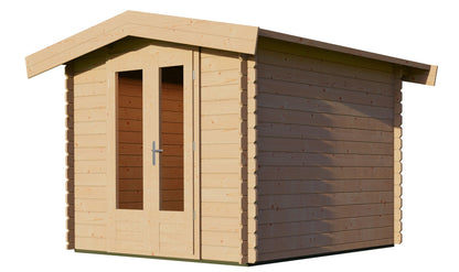 Apex 2.5m x 2.5m Log Cabin