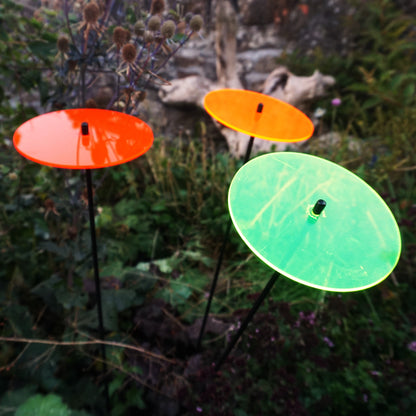 Large Garden Decor Ornaments Set of 3 'Sun Discs'