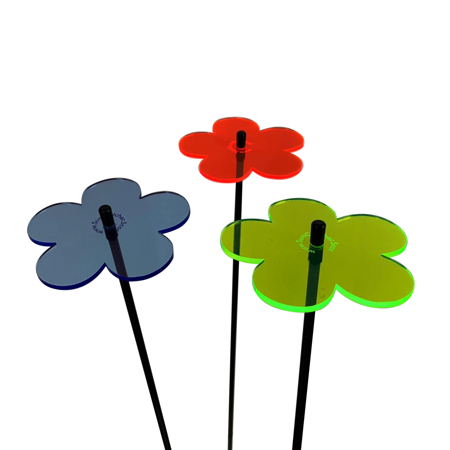Garden Décor Ornaments Set of 3 'Blossoms'