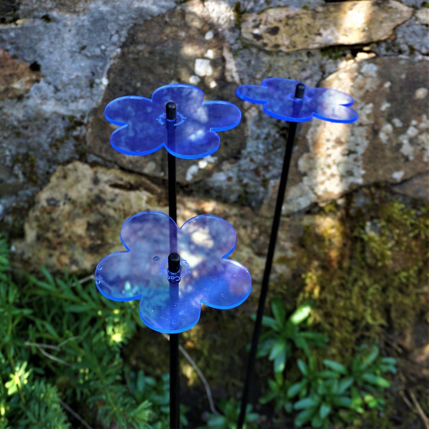 Garden Décor Ornaments Set of 3 'Blossoms'